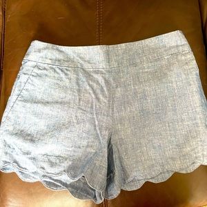 Loft scalloped shorts